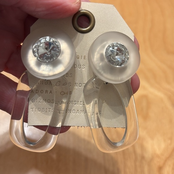 NWT Anthropologie lucite earrings. - Picture 3 of 5